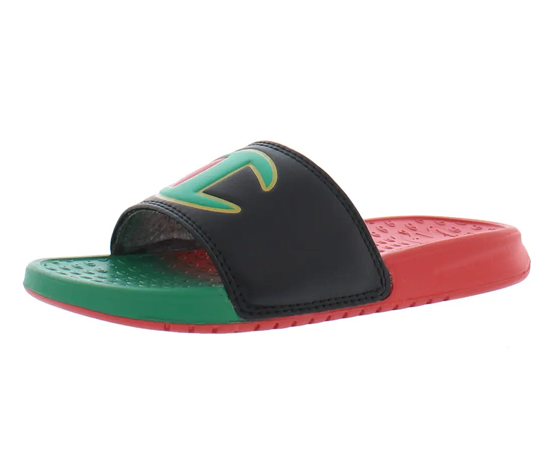Champion Kids' Split Super Slides - Open Toe, Flat Sole, Kids Sizes, Boys' Sports & Outdoor Casual Footwear (Single Pair), Super Slide