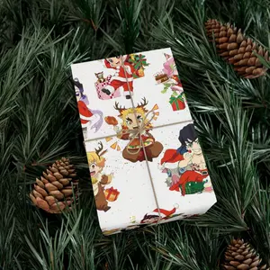 Gift Wrap Papers, Anime Wrapping paper, Anime Christmas, Chibi wrap paper, Christmas wrapping paper, Wrap paper, Wrap paper, Kyojuro Rengoku, Zenitsu Demon Slayer, Tanjiro wrapping paper