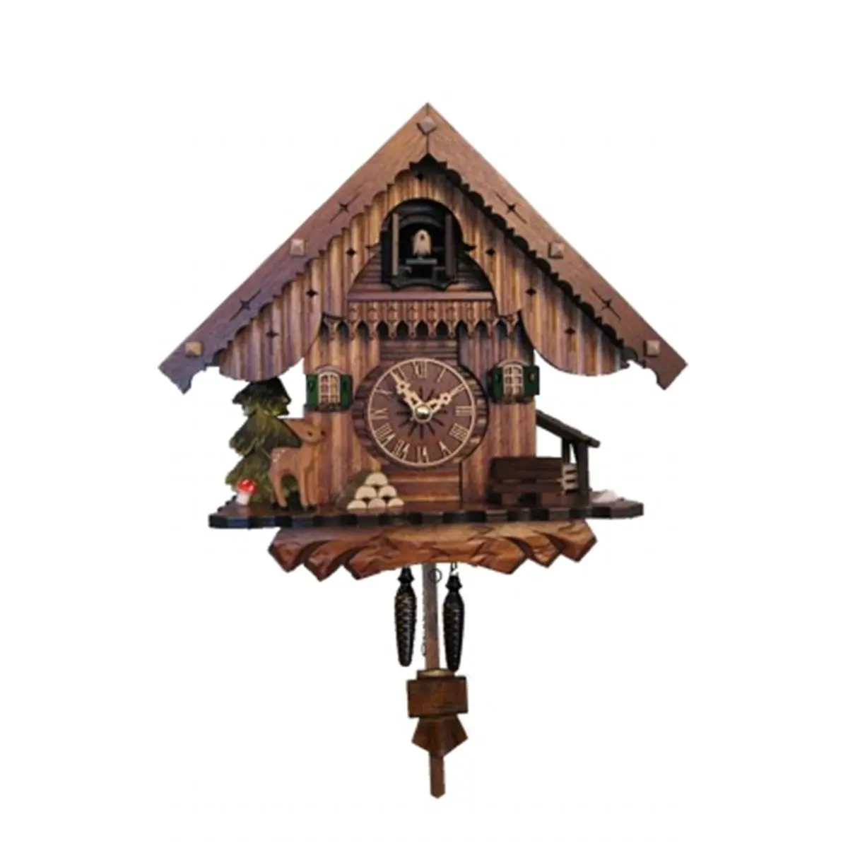 212 MAIN Engstler Battery-Operated Full-Size Musical Decorative Mechanical Speciality Clock, Home Decor Accent Piece, Home Supplies Item, Decorative Mechanical Speciality Clocks, Traditional