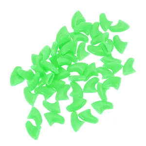 VOCOSTE Portable Anti-scratch Pet Nail Caps for Dog Medium Green 50 Pcs