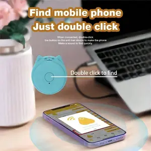 Cat-Shaped Bluetooth-compatible Tracker, Smart Anti-Loss Alarm Device, Two-Way Locator, 15m Range, One-Click Item Finder, Compatible with iOS & Android