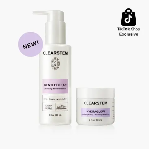 [CLEARSTEM] Clear Routine Basics Duo with Cleanser and Moisturizer, GENTLECLEAN Hydrating Barrier Cleanser, HYDRAGLOW Instant Hydrating Plumping Moisturizer