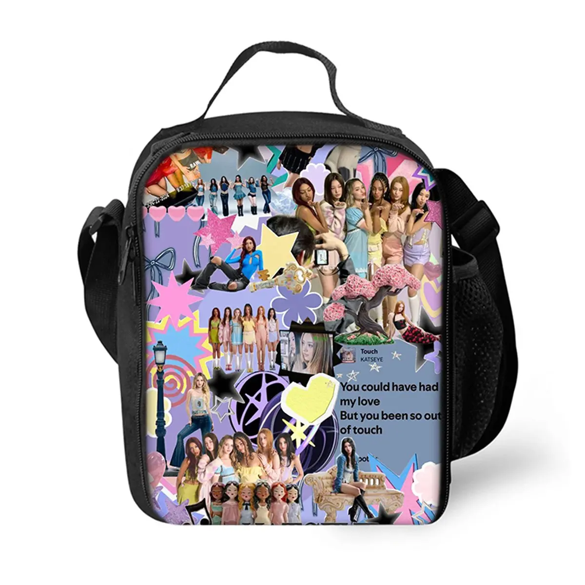 Kpop Kat-seye Lunch Box For Women Cooler Handbags Case For Picnic Work Travel Beach Or Hiking, Insulated Lunch Bag