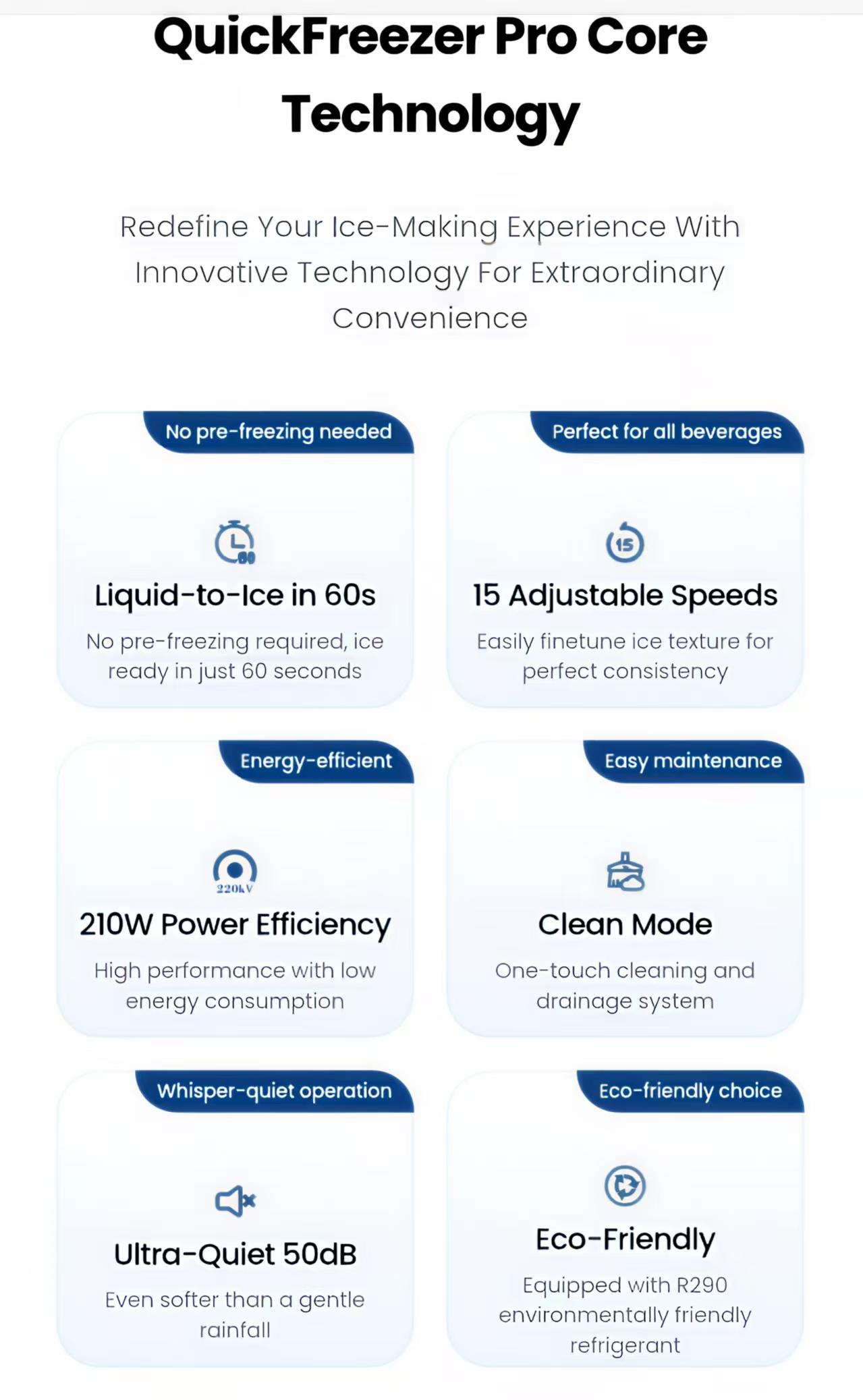 Smoothy Maker Icemaker - US Type Ice Maker for Smoothies, Drinks, Beer & Cocktails - Minimal Product Information Provided Countertop Automatic Ice Cube Maker function blender cast  iron  juicer Multi-Preset Soft Serve Slushie  Large Feed Chute Slow
