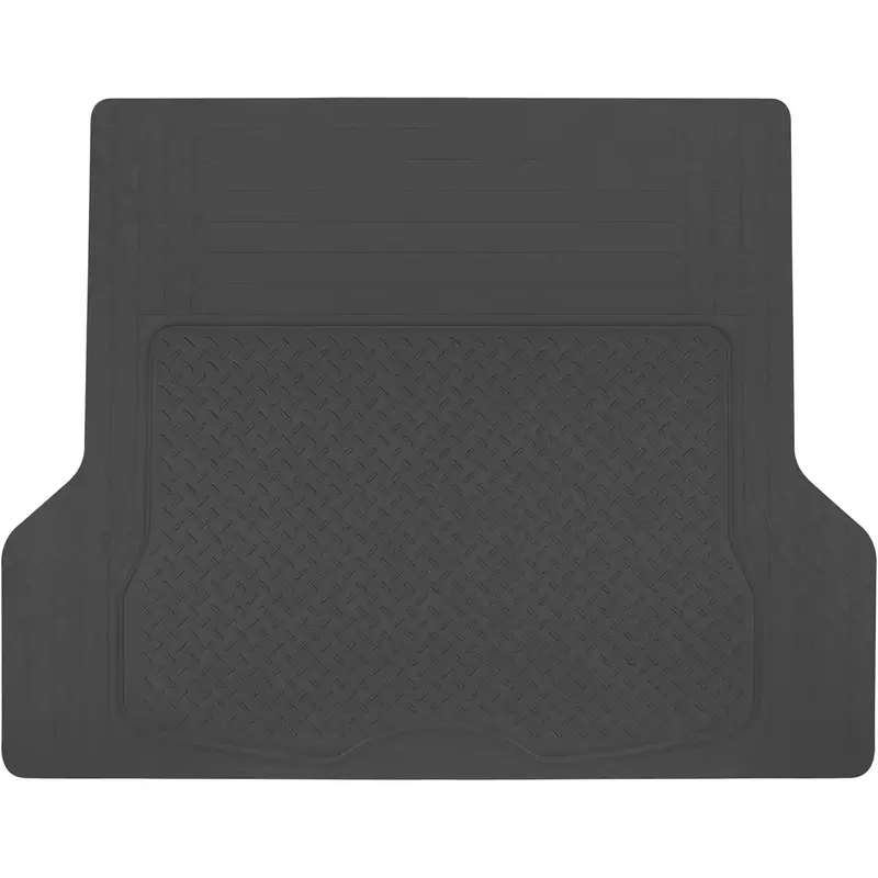 Heavy Duty Rubber Cargo Mat Liner - All-Weather Trunk Protection, Trim-to-Fit Design for Cars, SUVs, Vans & Trucks - Non-Slip, Waterproof, Durable Cargo Floor Liner - 54" x 43.5" x 0.25" - Black
