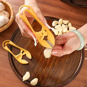 1pc Garlic Peeler Tool, Manual Garlic Peeling Device for Home and Commercial Use, Garlic Clove Cutter, Garlic Skin Remover, Garlic Peeler and Stem Remover