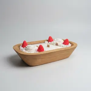 Whipped Garden Candle – Handmade Strawberry Dessert Soy Candle | Sarah Candle Co.