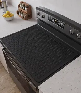 Silicone Stove Top Cover for Electric & Induction Cooktop – Heat Resistant Glass Stove Protector Mat, Heavy Duty Kitchen Counter Cover