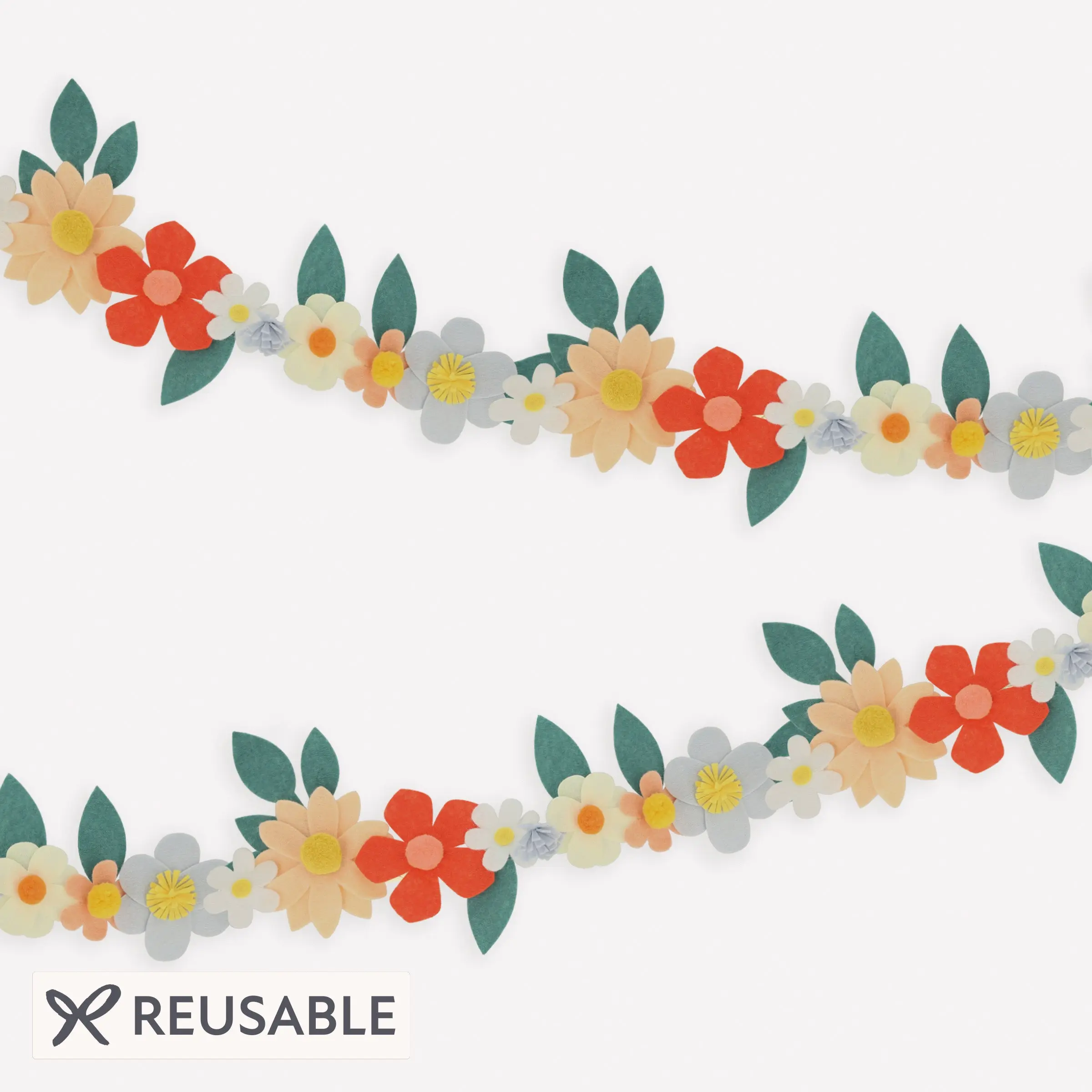 Felt Flower Garland