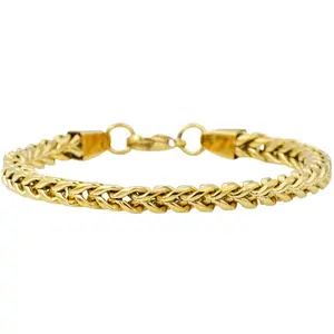Franco Link Bracelet – Gold Stainless Steel