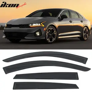 Window Visors for Kia K5 2021-2025 4PCS Tape on Vent Rain Sun Wind Guards