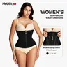 Nebility Women's High-Waisted Waist Trainer - High-Stretch Seamless Body Shaper with Zipper & Hook for Postpartum Compression, C-Section Recovery