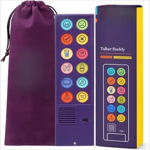 AAC Communication Device for Speech Therapy, Talker Buddy Communication Device for Non Verbal Kids & Adults, Autism Talking Aids for Home or School, Communication Device W/Travel Bag