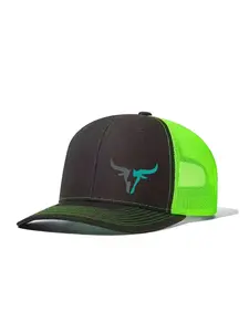 1pc Unisex Trucker Hat Bull Head Printing Animal Hats Mesh Baseball Cap Richardson Slightly Curved Brim Baseball Cap Adjustable Dad Hats Outdoor Mesh Breathable Sun Hat Gift for Men Women Polyester Cap Trucker Style Hat