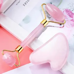 2 Piece Facial Massage Tool Set with 1 Scraping Board and 1 Facial Roller , Professional Skin Care Tools for Women, Facial Care Products.