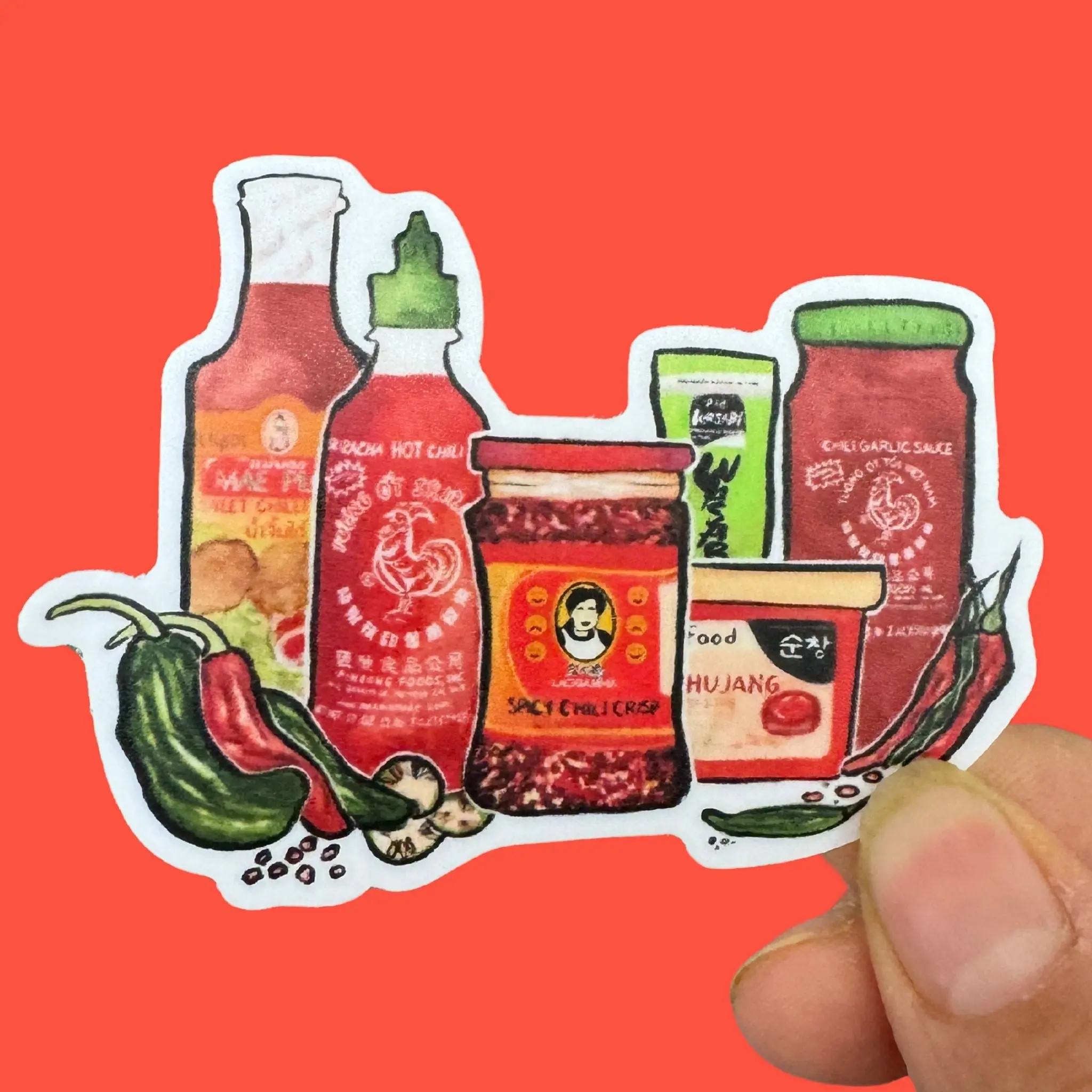 Asian Hot Sauces Sticker Asian Hot Sauces Sticker