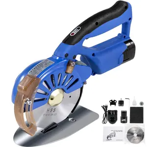 Spring new arrivals Fabric Cutter 125mm Rotary Fabric Cutter 39mm Cutting Height Wireless Electric Rotary Cutter All-Copper Motor with Low Noise Adjustable Speed Electric Scissors for Cutting Fabric and Cotton