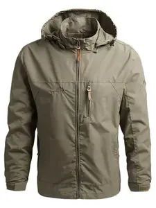 Men's Lightweight Casual Jacket, Windproof Waterproof Fabric, Comfortable Fit, Ideal for Hiking and Climbing, All-Season Outerwear