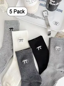 5 Pairs Bow Ankle Socks, Soft Breathable, Ideal for Daily Wear, Versatile Style Matching, All Seasons Comfort