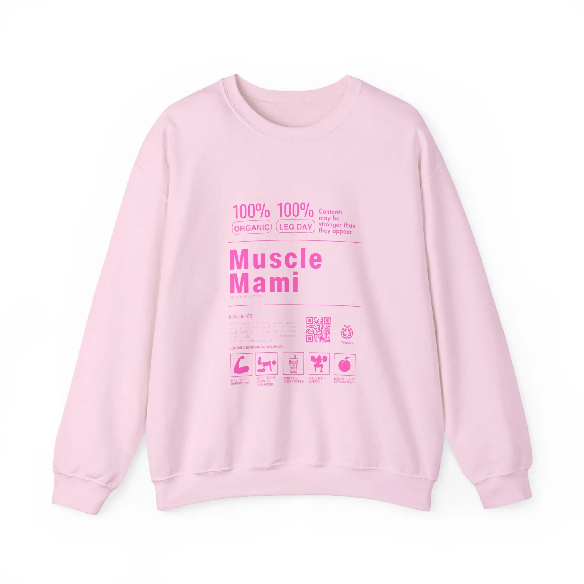 Muscle Mami Oversized Pump Cover Lifting Sweatshirt, Fitness Fit Girls Sweatshirt, Garment-Dyed Shirt, Gift for girl, Gift for friend, Gift for girlfriend, strong, weightlifting, workout, fit girl, comfy sweatshirt