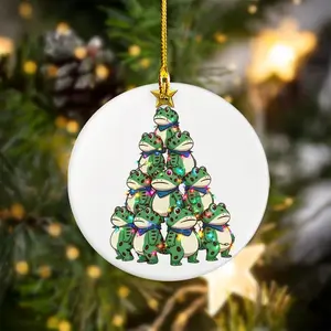 Funny Frog Christmas Tree Festive Decor Ornament Fall Decor Tree Ornament Unique Halloween Holiday Gift For Family Friend  Bestie