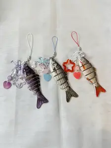 Creative Fish Design Keychain, Cute Fishing Lure Keychain for Women & Men, Fashion Accessories for Daily Use, Trendy All-match & Exquisite Keychain for Birthday Gift