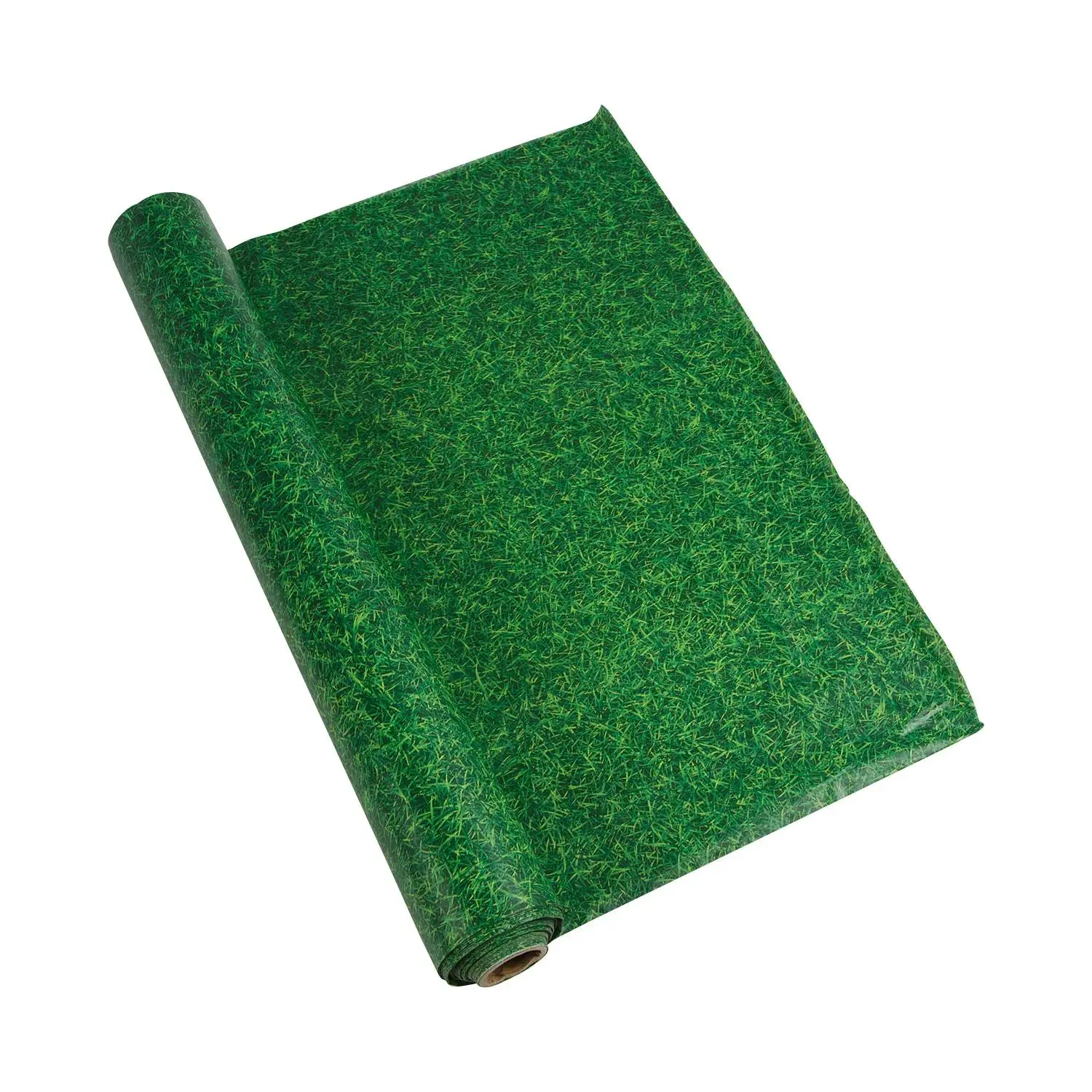 40" x 100 Ft. Green Turf Disposable Plastic Tablecloth Roll, Watch Party, Sports Watch Parties
