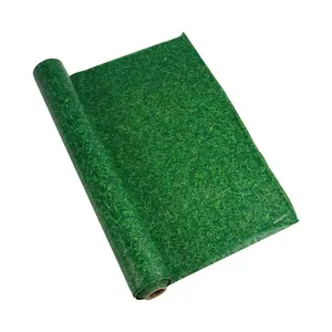 40" x 100 Ft. Green Turf Disposable Plastic Tablecloth Roll