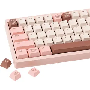 Marshmallow Theme PBT Keycaps 134  - Five-Sided Dye-Sublimation Cherry Profile Keycap, Custom Cute  keycaps for Cherry MX Mechanical Keyboards 60% 75%  ()