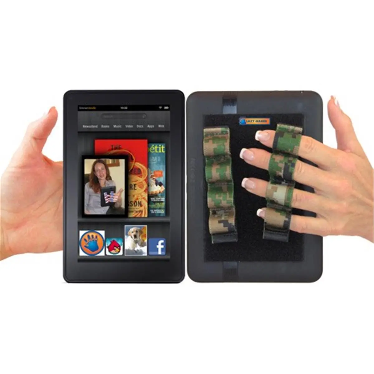 LAZY-HANDS 201320 4-Loop X2 Grips for Readers - Extra Large, Camouflage