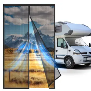 RV Screen Door 33"x80" - Magnetic Self-Closing Fiberglass Mesh Screen for Camper, Trailer, Motorhome | Pet Friendly, Bug Proof, Tear Resistant, No Tools Install