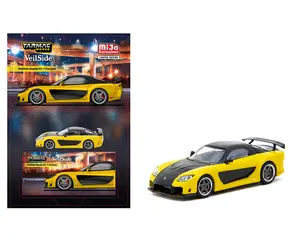 Tarmac Works 1:64 Mazda RX-7 VeilSide Fortune7 Yellow Limited Edition