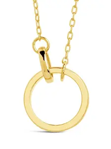 Mishel Mother of Pearl Interlocking Circles Pendant Necklace