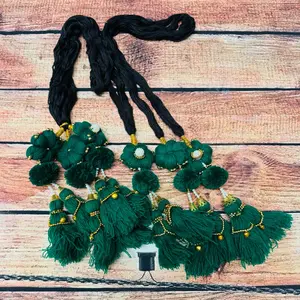 Nepalese Hair Lachha Dori Thread with Tassel for Women Hair Accessories