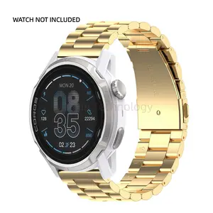 Metal strap COROS APEX 4 compatible with 20mm, 22mm, 24mm stainless steel strap with metal buckle COROS PACE Pro/PACE 3/APEX 2 Pro/PACE Pro/PAPEX 46mm/APEX 2/PACE 2/APEX 42mm/NOMAD/PAPEX 4 46mm、42mm Smart watch compatible with classic steel strip 1 piece
