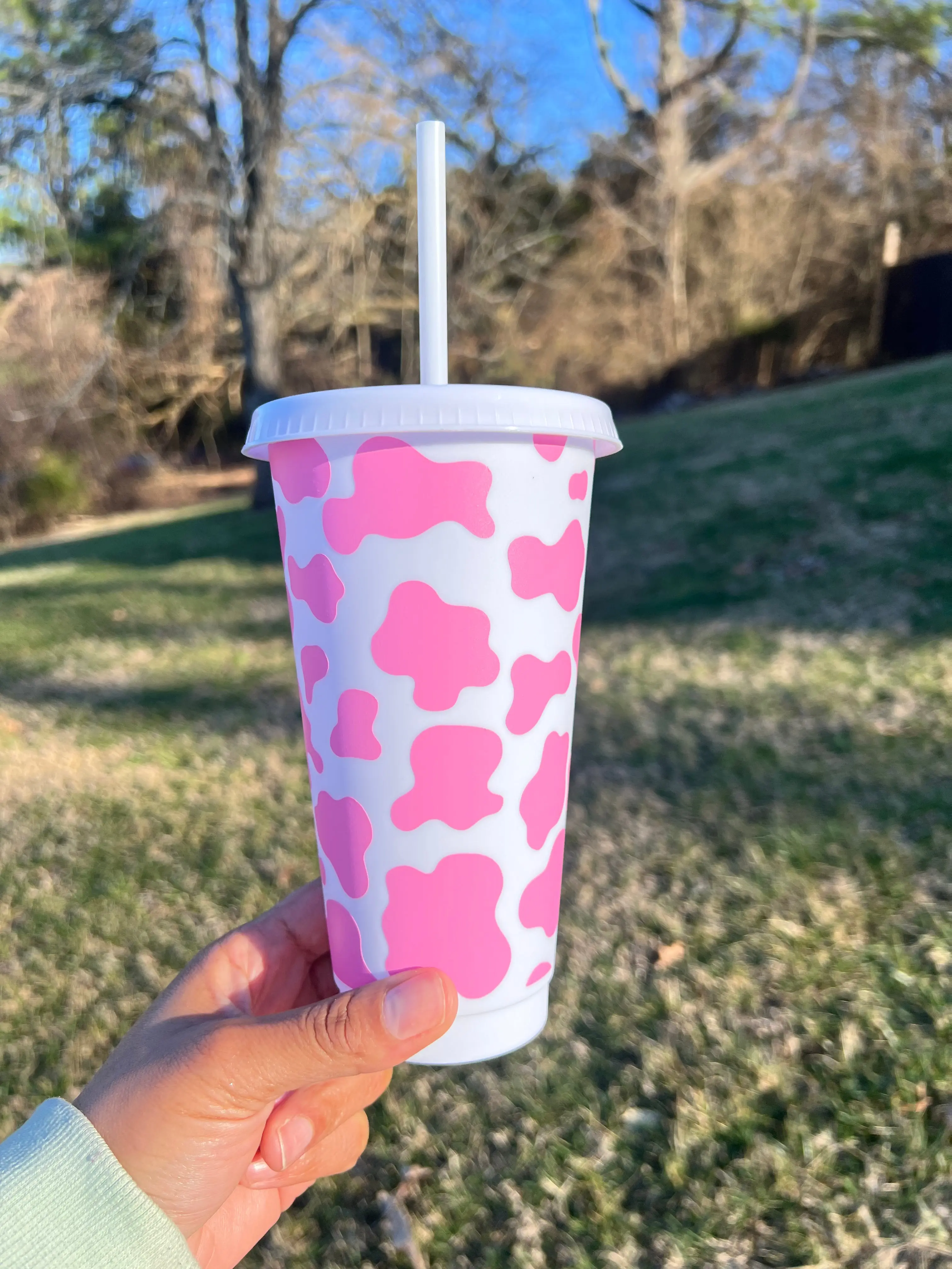 Cow Print - 24 Ounce Animal Print Cold Cup tumbler