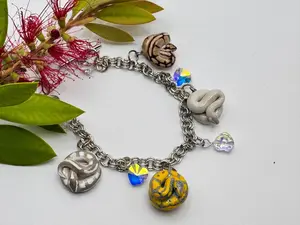 Ball Python Designer Morphs Charm Bracelet