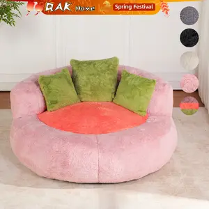 QAK Home Soft Plush Bean Bag Chair - Available in Multiple Colors - Includes Three Pillows - The Perfect Choice for Relaxation