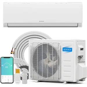 [Professional Installation Required][Ships in 2 Boxes] ROVSUN 18000 BTU Wifi Enabled Mini Split Air Conditioner & Heater with Inverter, 21 SEER2 Energy Saving 230V Ductless Split AC Unit with Pre-Charged Condenser, Heat Pump & Installation Kit