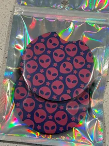 Purple Alien Car Coasters