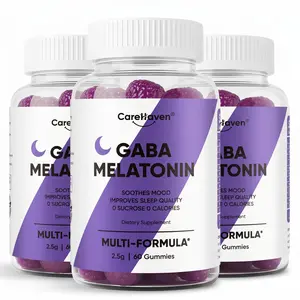 Carehaven Melatonin Sleep Gummies - Sugar-Free Healthcare Dietary Supplements with GABA, Magnesium, 60 Count