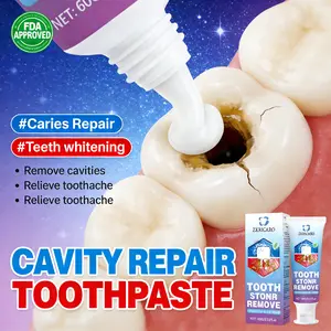 ZKRICARO Anti-Cavity Repair Toothpaste FDA Certified Repairs Cavities Whitens Teeth Strengthens Enamel Relieves Sensitivity & Bad Breath