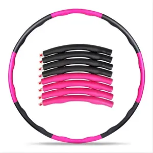 Weighted Exercise Hoop, 8 Detachable Sections With Adjustable Design For Kids Women Men, Hula Hoops Gymnastics clothes kid
