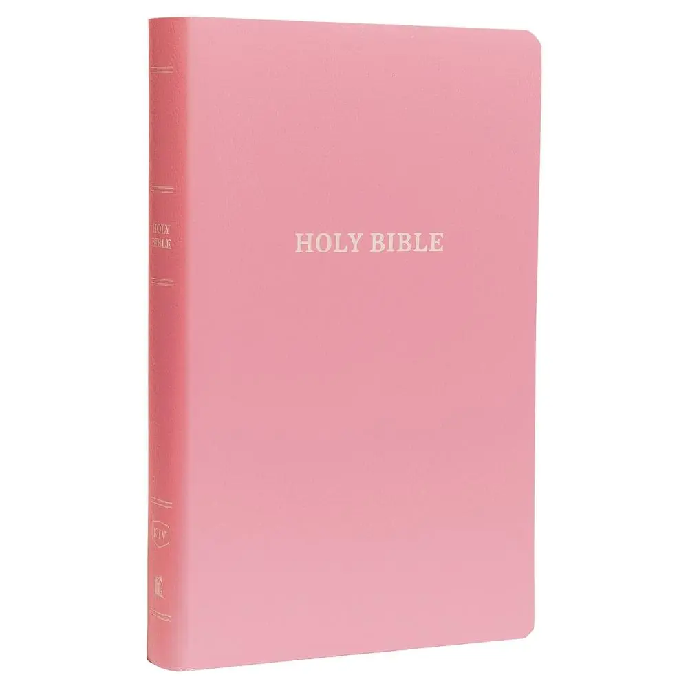 Used Holy Bible - KJV, Red Letter Edition, Like New Imitation Leather, Pink, 736pp, Thomas Nelson, English, Gift for Graduations/Birthdays, Special Edition with Dictionary and Concordance