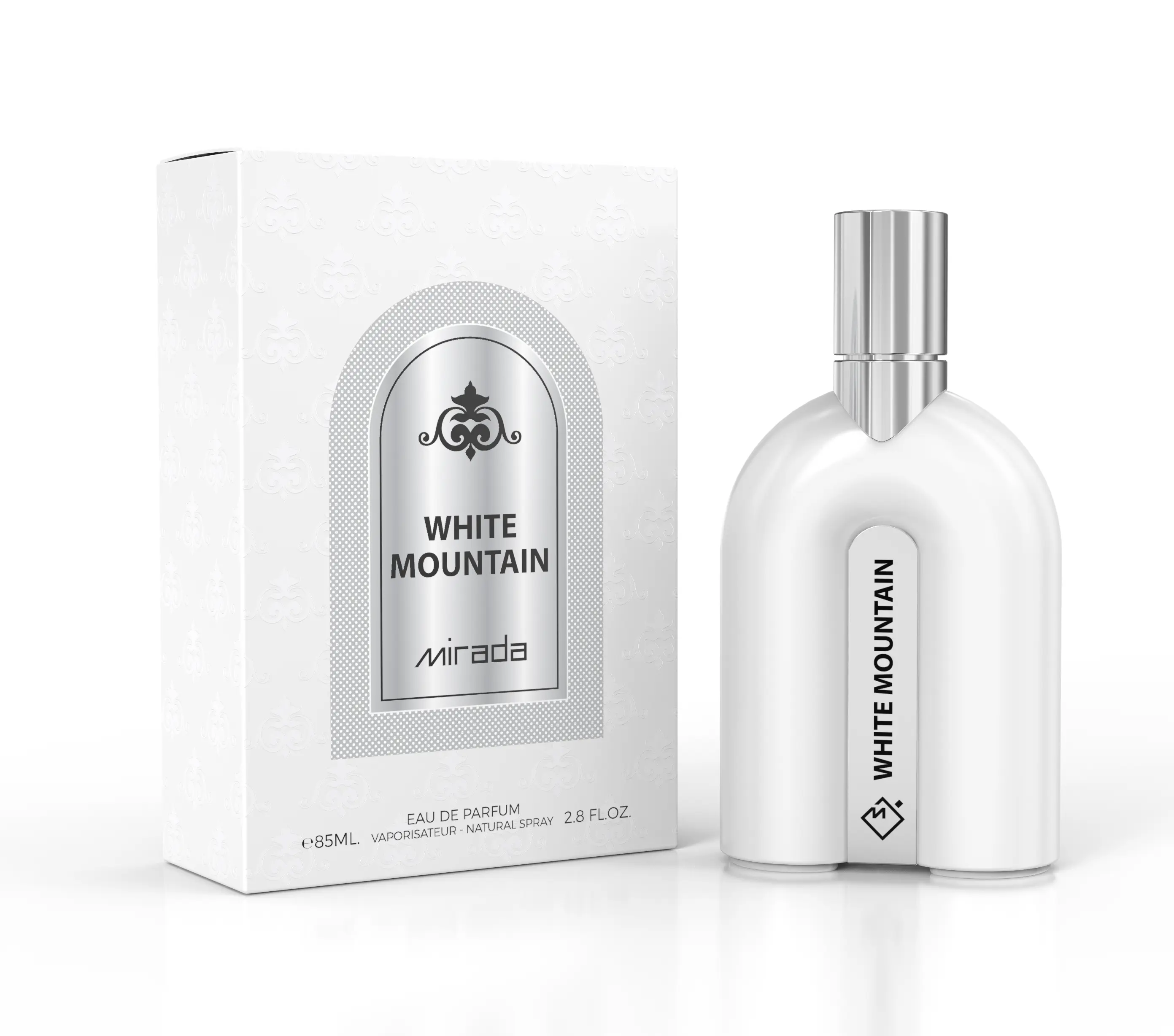 MIRADA White Mountain EDP for Men, Long Lasting Fragrance with Fresh Green Tea & Bergamot Notes, Ideal for Everyday Wear, 100ml (3.4 fl.oz), Edp Type, Lasting Aroma