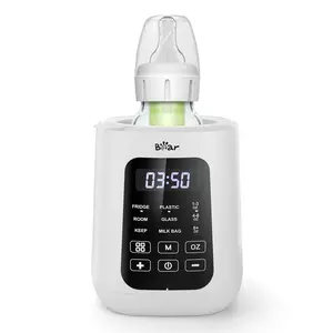 Bear Baby Bottle Warmer, Milk Warmer Breastmilk Bag Formula Fast Warming for New Born Baby Bottles, 6 Oz with Time Temp Control Automatic Shut Off at Home Use