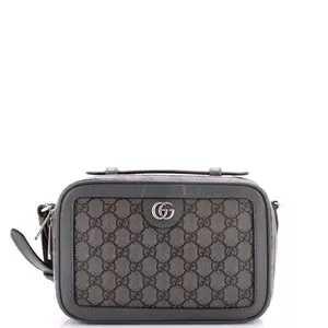 Pre-owned GUCCI material Messenger Bags Ophidia Zip Around Camera Crossbody Bag GG Coated Canvas Small by Rebag