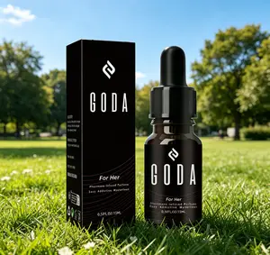 GODA For Her Pheromone Perfume Oil 15ml Long Lasting Jasmine Rose Floral Scent Sweet Spicy Alluring Aroma Vegan Cruelty-Free Portable Travel Women Fragrance