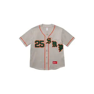 Old English Baseball Jersey "SS25 - Grey" SU25227