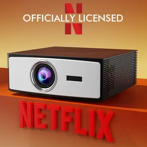 2026 New projector for bedroom, outdoor projector with 2.4G/5G Dual-Band WiFi & Bluetooth | smart projector with Native 1920×1080 Resolution | Vertical & Horizontal Omnidirectional Keystone Correction | <37dB Ultra-Quiet Operation video projector